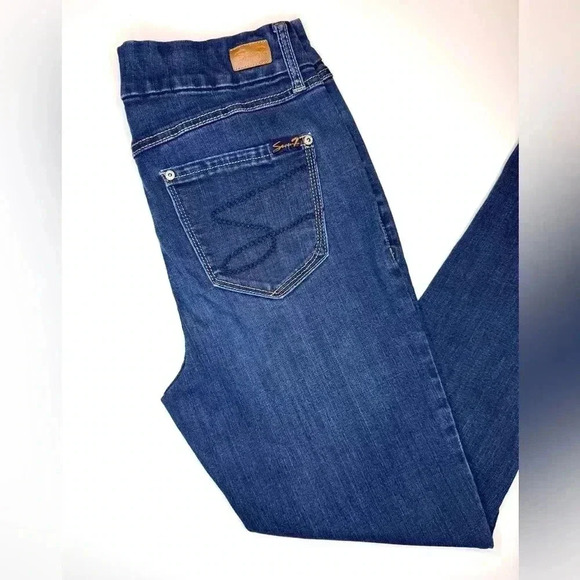 Seven7 Women’s TummyLess High Rise Skinny Jeans Size- 8 - Picture 8 of 10